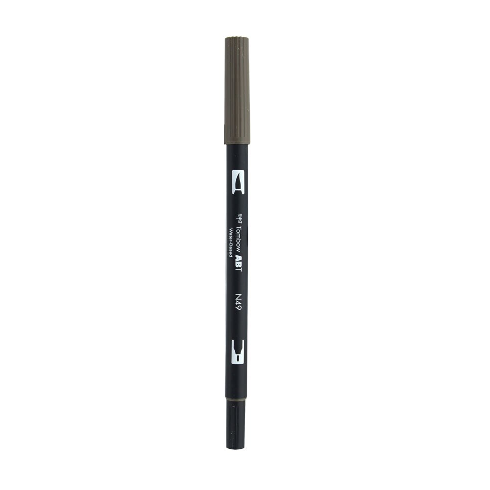 Tombow Dual-Tip Brush Marker Pen – Warm Gray 8